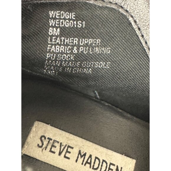 Size 8 M Steve Madden Wedgie Suede Wedge Sneakers Shoes Bootie Zippers‎ Ankle - Picture 9 of 9